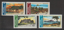 Comores 1971 Sites Des Comores PA 32-35, 4 Val ** MNH - Luftpost