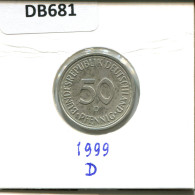 50 PFENNIG 1999 D WEST & UNIFIED GERMANY Coin #DB681.U - 50 Pfennig