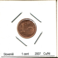 1 EURO CENT 2007 SLOWENIEN SLOVENIA Münze #AS582.D - Slovenia