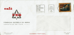 Portugal 1972 , Café FEB , Coffee , EMA Dia Mundial Da Poupança , Coimbra Postmark - Alimentation