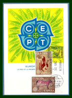 Carte Maximum Europa 1975 Espagne Spain Yv. N° 1903 1904 (voir !) - 1975