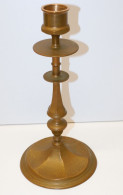 -ANCIEN BOUGEOIR BRONZE FONDERIE THOMAS 16590 BRIE CHARENTE Déco XXe  E - Candelabri E Candelieri