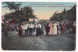 GRECE - RODI - RHODES - Piazza Mandraki , Marinai Italiani , Promenade Des Marins Italiens  - Griekenland