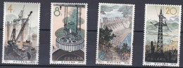 Chine 1964 N° 834 à 837, Série Complète, Centrale Hydroélectrique Du Xinjiang, Scan Recto Verso. - Gebraucht