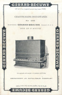 Buvard :   Gérard  Bécuwe  :  Chauffe-bains   ///  Réf.  Mai. 23 - Electricité & Gaz