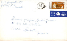 CANADA SEUL SUR LETTRE POUR LA FRANCE 1972 - Lettres & Documents