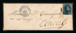 1857   BRUXELLES  15 DEC  A  ANVERS        VOIR SCANS - 1849-1865 Médaillons (Autres)