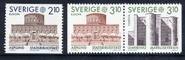 SWEDEN 1987 Europa: Architecture MNH / **.  Michel 1428-30 - Nuovi