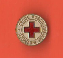 Spilla Croce Rossa Italiana Giovanile Smalti Red Cross Croix Rouge Anni '60 Marcata Lorioli F.lli Milano - Cruz Roja