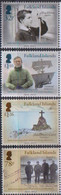 FALKLAND ISLANDS, 2021, MNH,POLAR EXLPORERS, SIR ERNEST SHACKLETON, SHIPS, 4v - Polarforscher & Promis