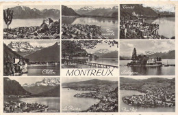 SUISSE - Montreux - Vue Générale - Chillon - Les Quais - Bon Port - Salagnon - Carte Postale Ancienne - Montreux