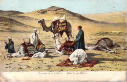 AFRIQUE - La Prière Dans Le Désert - Carte Postale Ancienne - Ohne Zuordnung