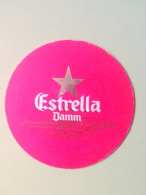 ANTIGUO POSAVASOS ESTRELLA DAMM CERVEZA - Alcohol