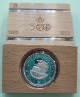 CREXP212 ESTUCHE MONEDA ESPAÑA 5000 PESETAS 1989 CARLOS I PROOF - 5 000 Pesetas