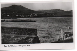 REAL PHOTOGRAPHIC POSTCARD - SUGAR LOAF MOUNTAINS AND GREYSTONES BEACH - COUNTY WICKLOW - Wicklow