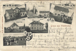 Gruss Aus Vierkirchen 1905 Selten Belebt Brauerei Handlung - Dachau