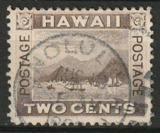 Hawaii 1894 2c. Brown Used, Nice Cancel Scott 75 - Hawaï