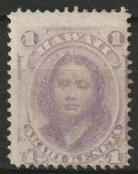 Hawaii 1864-71 1cent Mauve MNH**. Scott 30a  - Hawaï