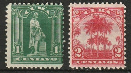 Cuba 1899 1c And 2c Unused Scott 227+228 MH*.  - Kuba