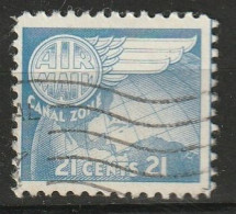 Canal Zone Airmail 1951 21c Used Scott C24 - Zona Del Canale / Canal Zone