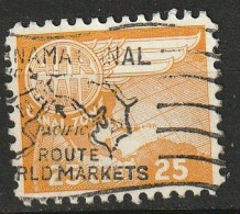 Canal Zone Airmail 1958 25c Used Scott C30 - Canal Zone