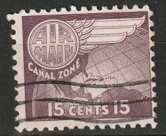 Canal Zone Airmail 1958 15c Used Scott C29 - Canal Zone