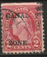 Canal Zone 1925-1928 2c Sharp "A", Perf. 11  Used Scott 84 - Canal Zone