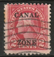 Canal Zone 1925-1928 2c Sharp "A", Perf. 11  Used Scott 84 - Canal Zone