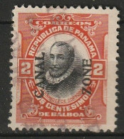 Canal Zone 1918-1920 2c. Type IV Used  Scott 53 ("C"thick At Bottom,E Centerbar Same Length As Top And Bottom Bars) - Zona Del Canale / Canal Zone