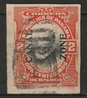Canal Zone 1918-1920 2c. Type IV Used. No Dents!!  Scott 53 "C"thick At Bottom,E Centerbar Same Length As Top, Bottom - Canal Zone
