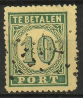 Ned Indie 1874 10ct Port NVPH P2, Puntstempel. Zie Twee Scans. Cat € 190,- Mooi. - Indes Néerlandaises