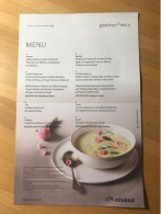 AGEAN Business Class Menu HML-ROT4 RET APR 2021 - Menükarten