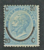 REGNO 1865 20 C. SU 15 C. I TIPO SASSONE N. 23  * GOMMA ORIGINALE  F.TO DIENA - Neufs