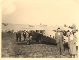 Aviation * Avion Ancien Marque Type Modèle ? * Aviateur * Photo Ancienne 11.2x8.6cm - Commerce