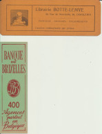 VIEUX PAPIERS     MARQUE-PAGES   ( ANCIENS )     LIBRAIRIE ET BANQUE        2   PIECES. - Marque-Pages