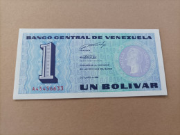 Billete De Venezuela De 1 Bolivar 1989, Serie A, UNC - Venezuela