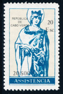 Cabo Verde - 1977 - Assistência / Tax Stamp - Rainha Santa Isabel - 20$00 / MNH - Cap Vert