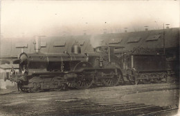 Train Locomotive Machine Cie Du Midi * Carte Photo * Chemin De Fer * Gare Dépôt - Treinen