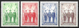 AUSTRALIA.....KING GEORGE VI..(1936-52.)...IMPERIAL FORCES , SET OF 4.......(CAT.VAL.£50..).....MH.. - Mint Stamps