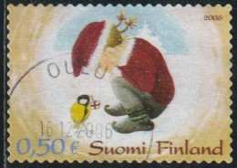 Finlande 2006 Yv. N°1788 - Noël - Mésange Apportant Un Cadeau à Une Petite Fille - Oblitéré - Usati
