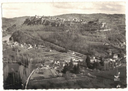 DORDOGNE EN AVION AU DESSUS DE CENAC ET DOMME :  VUE GENERALE AERIENNE - VERITABLE PHOTO BROMURE - Domme