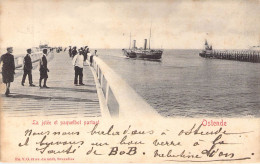 BELGIQUE - OSTENDE - La Jetée Et Paquebot Partant - Edit V G - Carte Postale Ancienne - Oostende