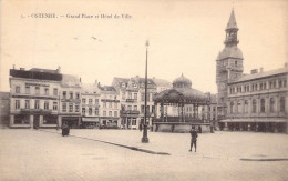 BELGIQUE - OSTENDE - Grand'Place Et Hôtel De Ville - Carte Postale Ancienne - Oostende