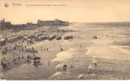 BELGIQUE - OSTENDE - Vue Panoramique Et La Plage à L'heure Des Bains - Carte Postale Ancienne - Oostende