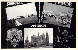 BELGIQUE - OSTENDE - Souvenir D'Ostende - Multi Vues De La Ville - Carte Postale Ancienne - Oostende