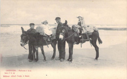 BELGIQUE - OSTENDE - Enfants à Ane - Editeur Albert Sugg - Carte Postale Ancienne - Oostende