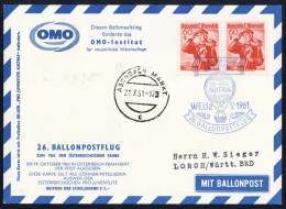 1961, Österreich, Palmer RBF 25 B, Brief - Matasellos Mecánicos