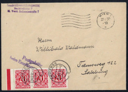 1950, Österreich, P 238 (3), Brief - Mechanische Afstempelingen