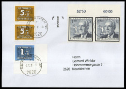 2001, Österreich, P 260 U.a., Brief - Machine Postmarks