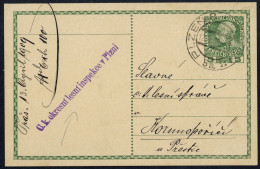 1909, Österreich, P 216, Brief - Oblitérations Mécaniques